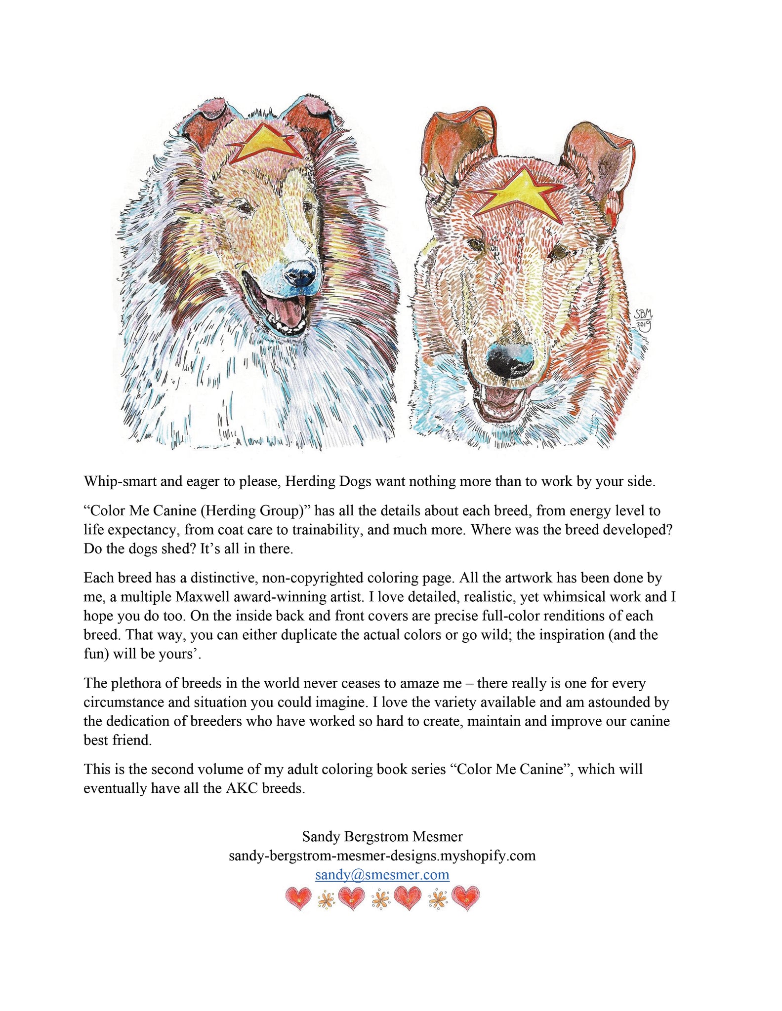Color Me Canine (Herding Group) – Sandy Bergstrom Mesmer Designs