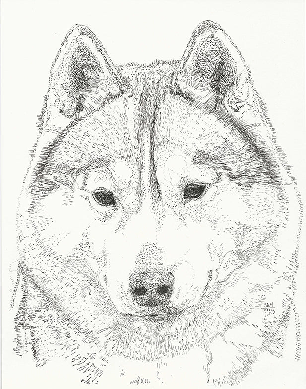 Siberian Husky Cards 10 Cards